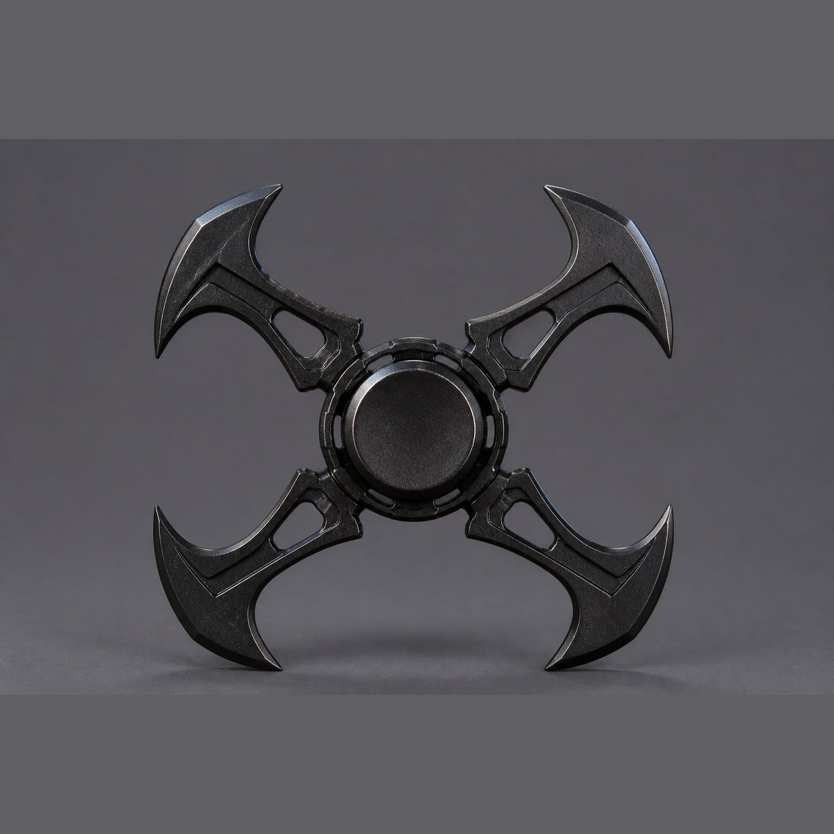 Hands, metal spinner, matte black