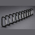 Aluminum Carabiners, matte black, on graphite