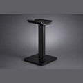 Aluminum Headphone Stand, matte black, on graphite