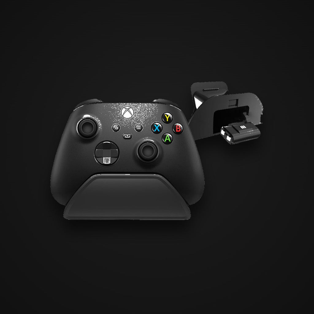 Controller Stand, matte black, on charcoal