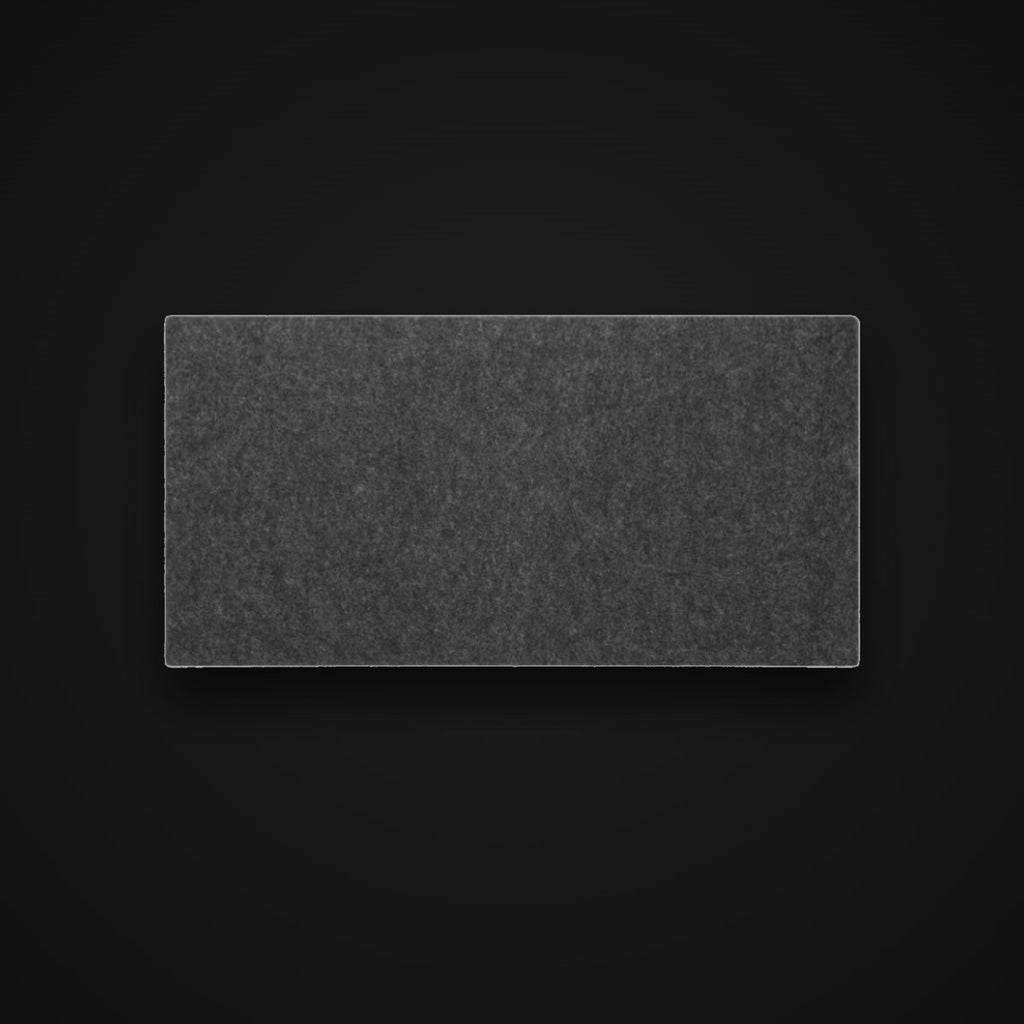 Felt Desk Mat, matte black, on charcoal