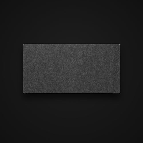 Felt Desk Mat, matte black, on charcoal