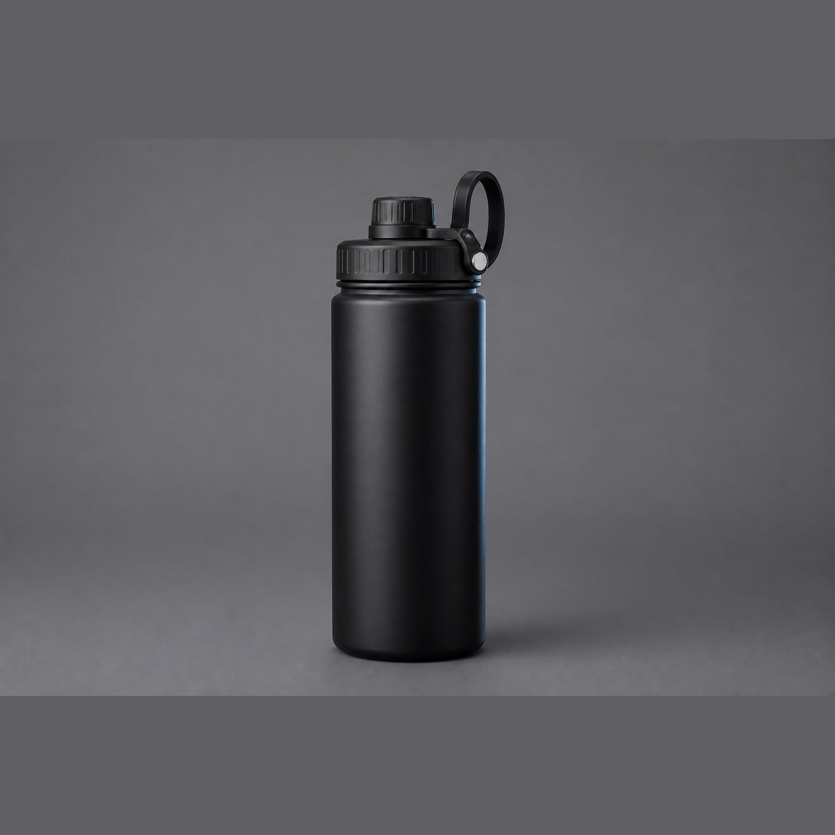 Insulated Bottle, 1 L, matte black, on graphite