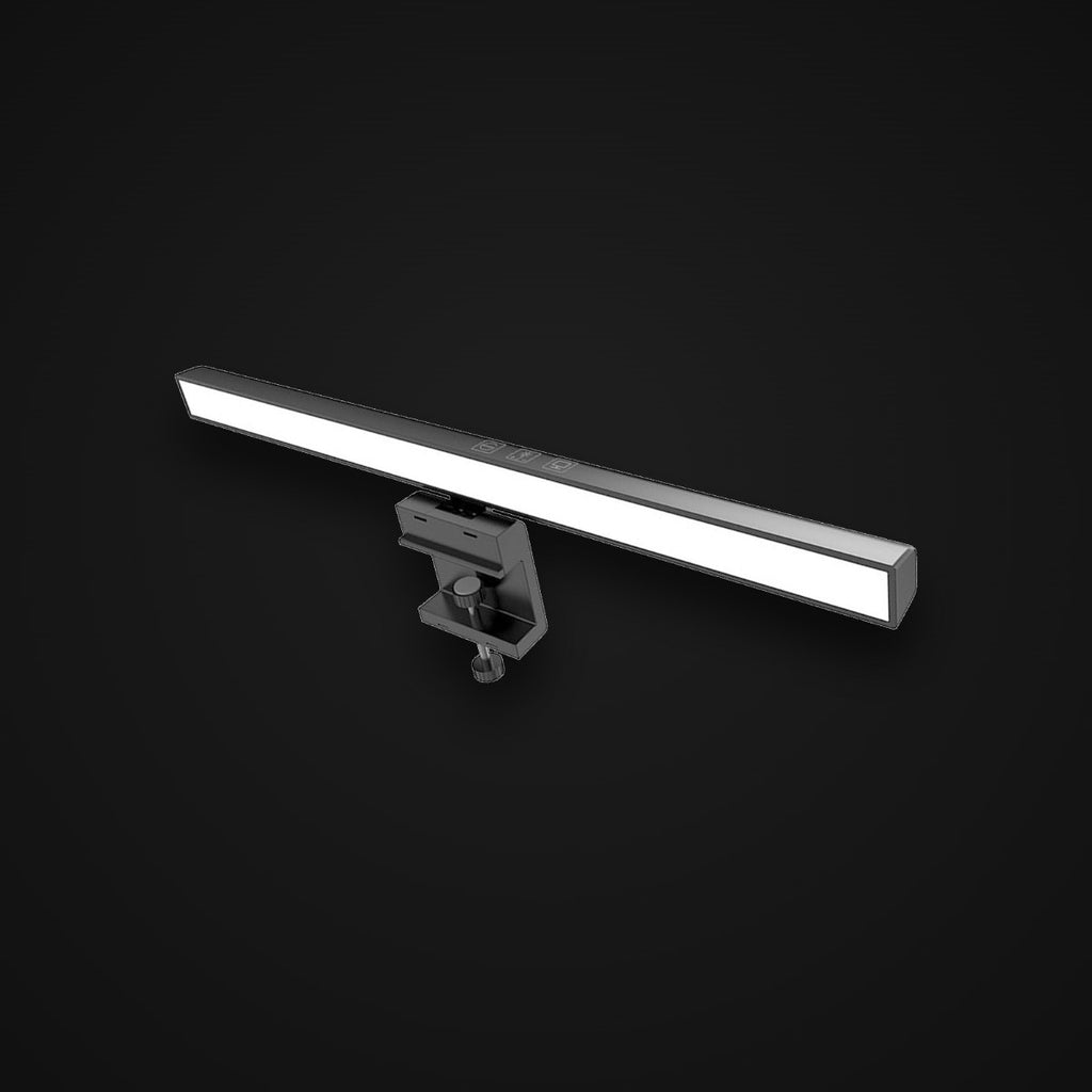 Monitor Light Bar, matte black, on charcoal