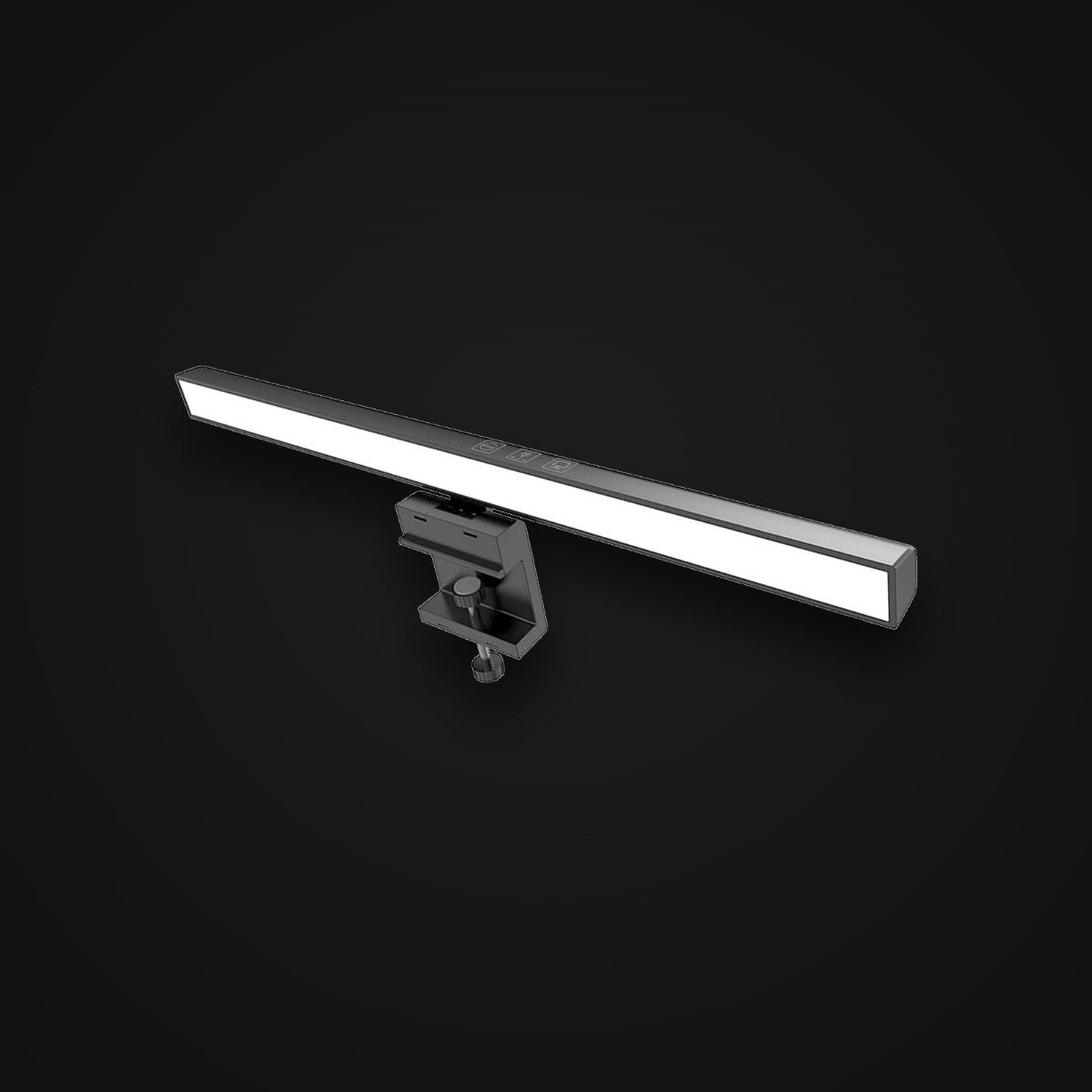 Monitor Light Bar, matte black, on charcoal
