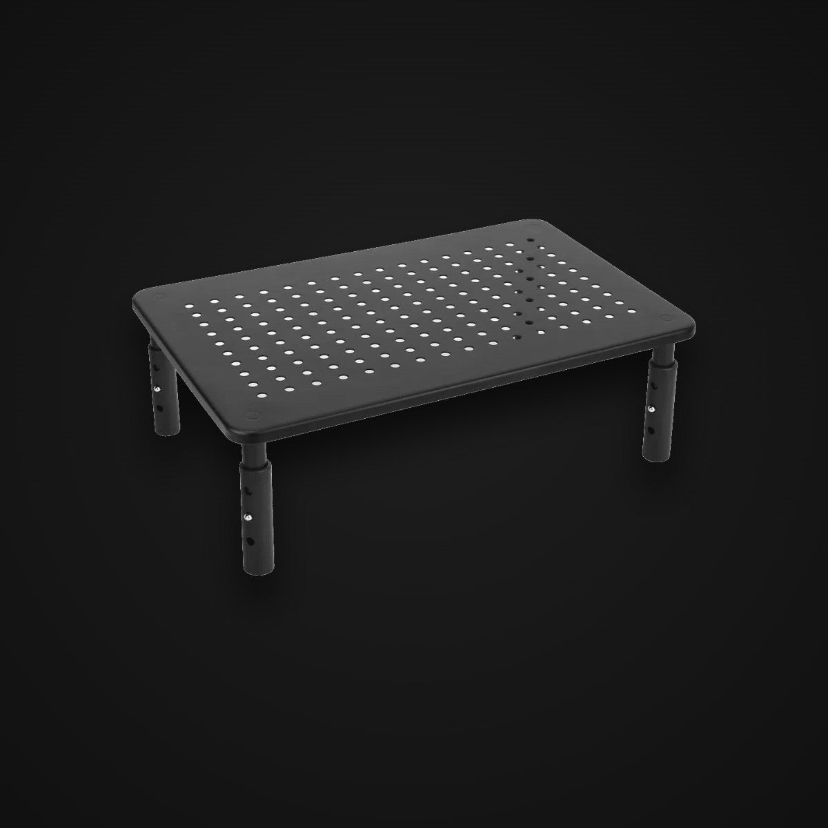 Monitor Riser, matte black, on charcoal