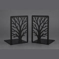 Steel Bookends, matte black, on graphite