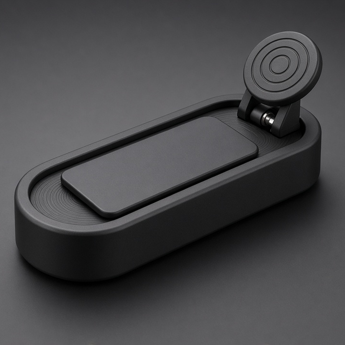 Target Push Slider, matte black, on graphite